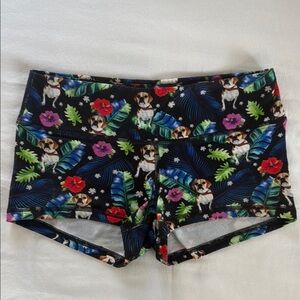 Fleo Puppy Print Shorts - S